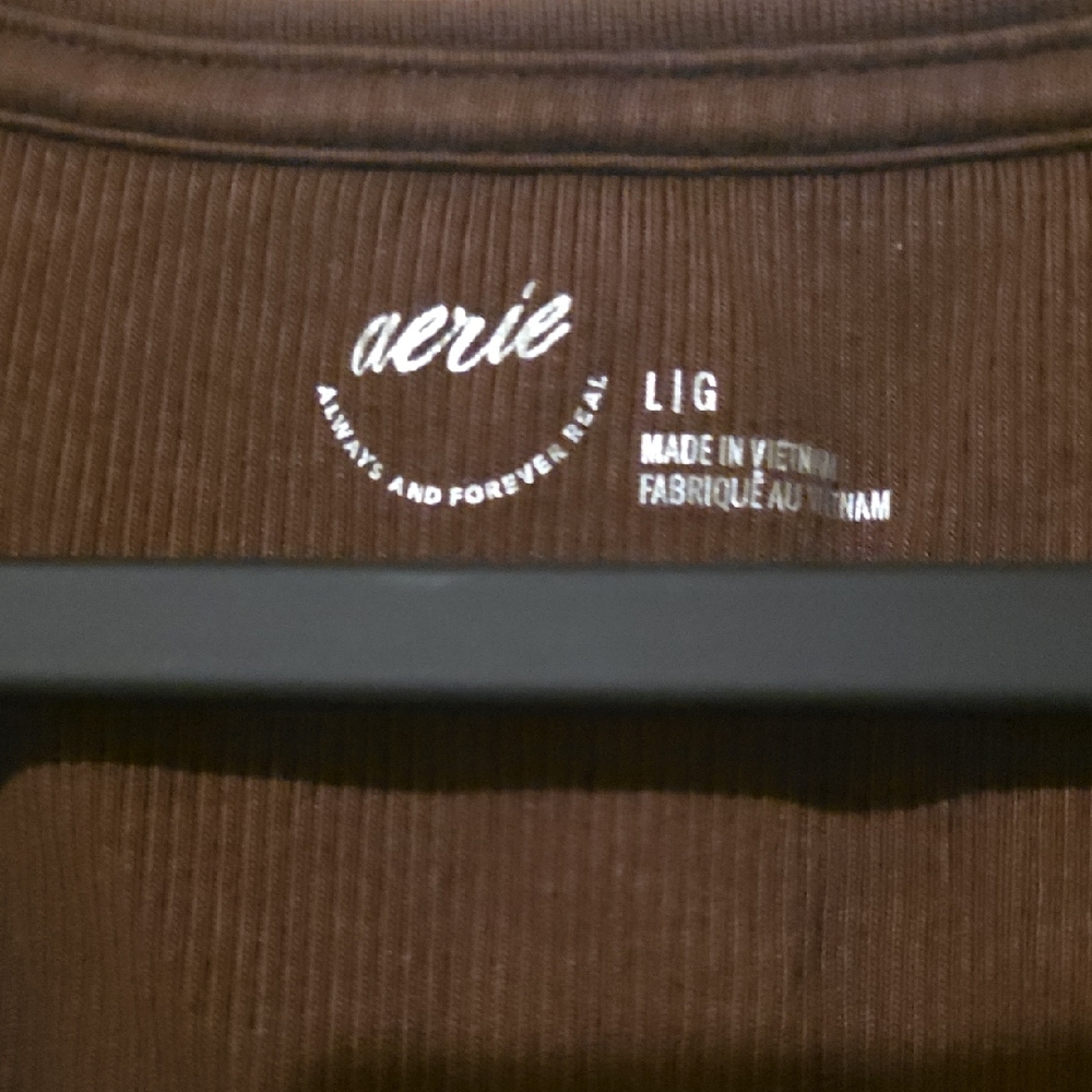 Aerie Chocolate Brown Tank Top - Picture 2 of 2